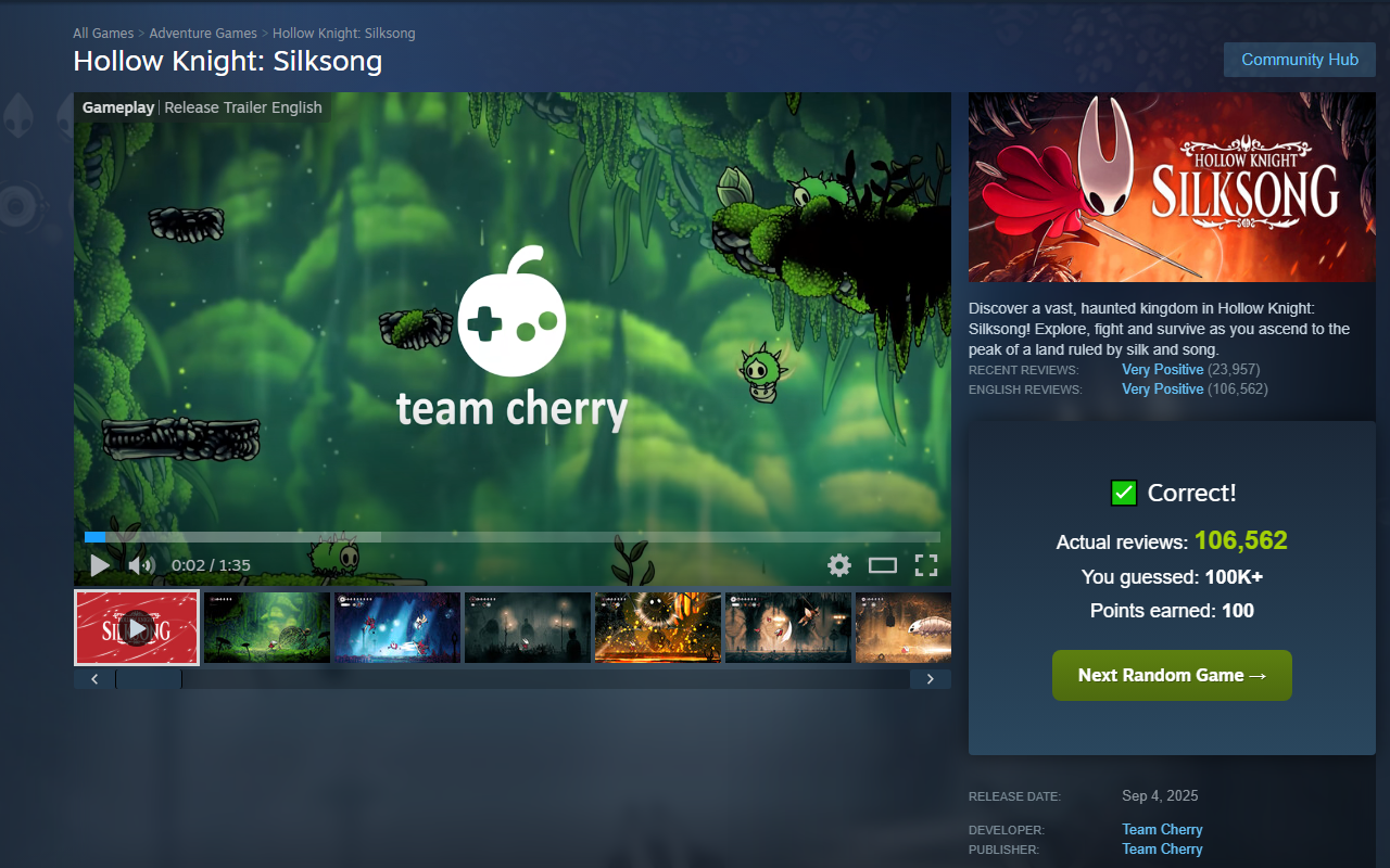 ReviewGuesser Extension Screenshot
